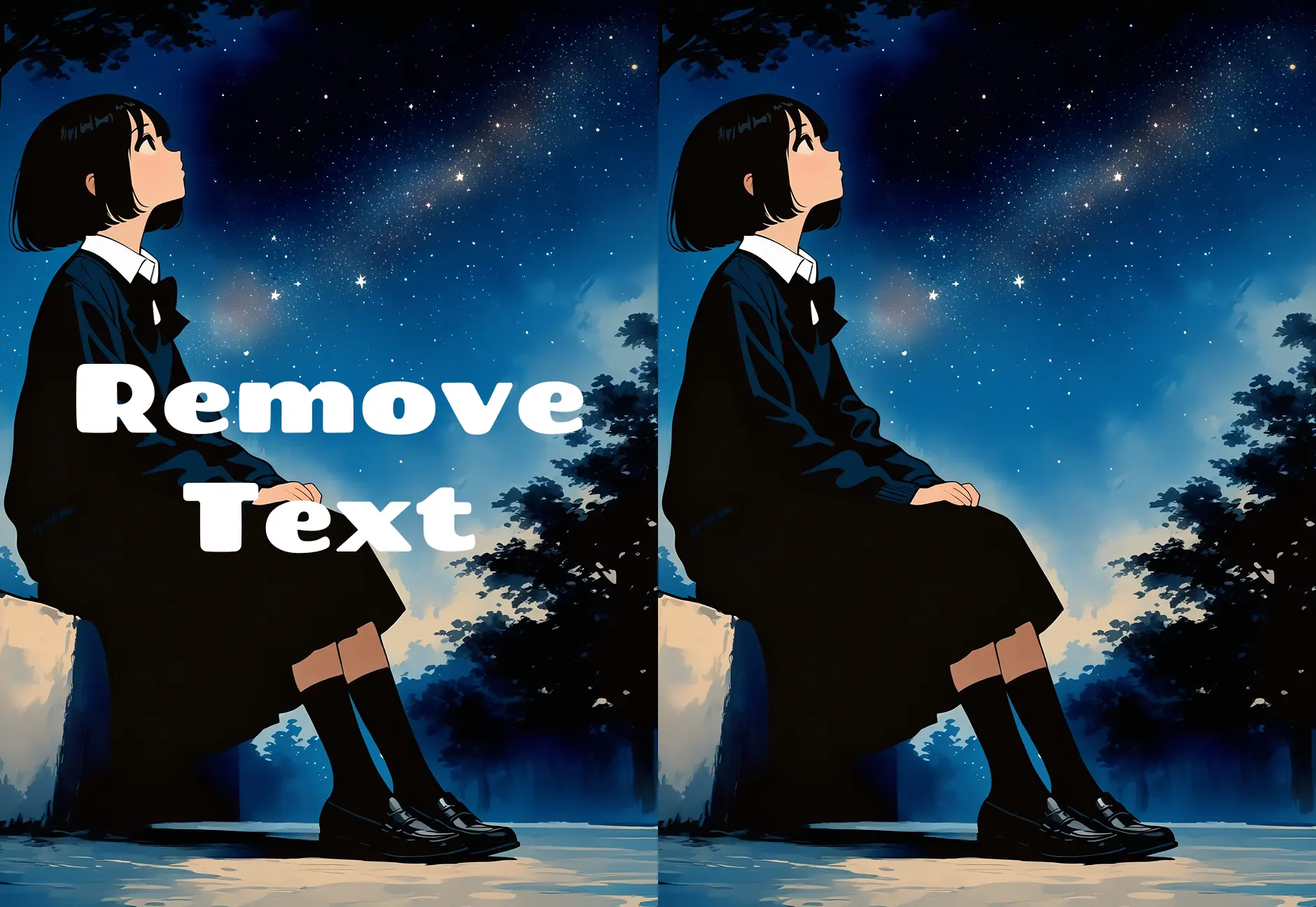Remove text